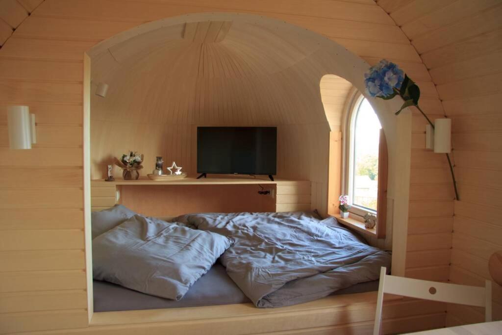Schmidis Igluhuts Im Pfaffenwinkel - Tiny House 1 Apartment Apfeldorf ภายนอก รูปภาพ